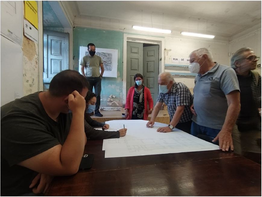 Participatory process on site: meetings with the residents